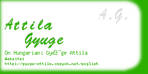 attila gyuge business card